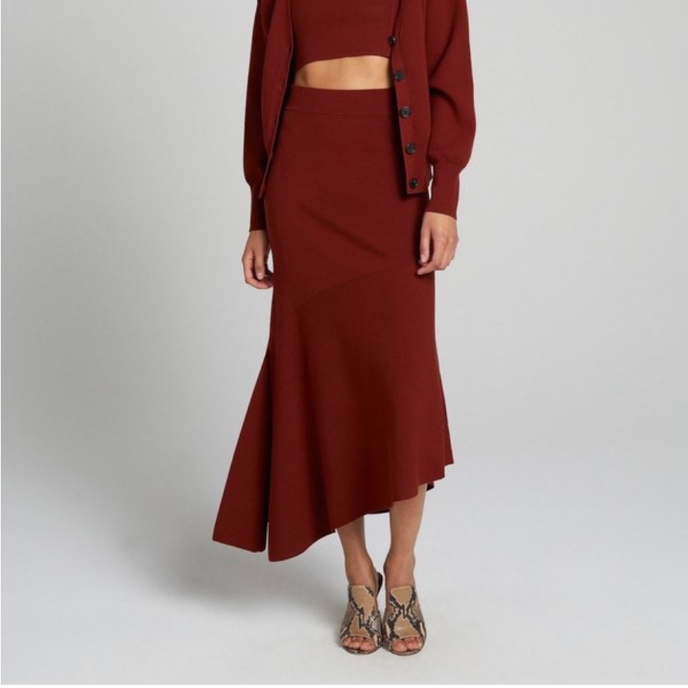 A.L.C. Jasper Asymmetrical Midi Skirt Sumac X-Small NEW A.L.C.